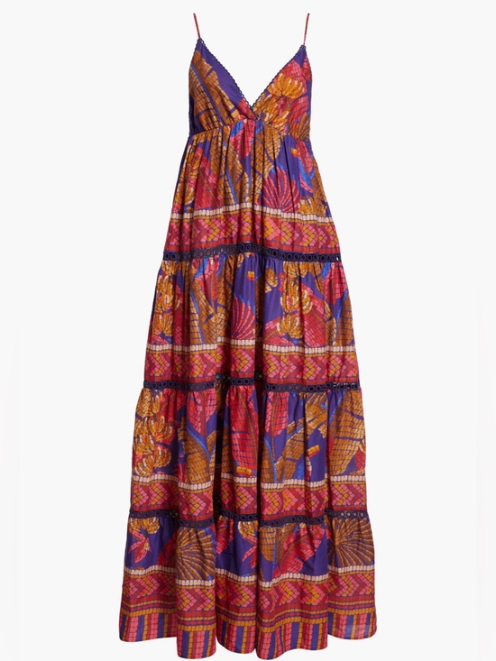 FARM Rio Dresses & Skirts - FARM Rio Forest Mosaic Maxi Dress Size Large